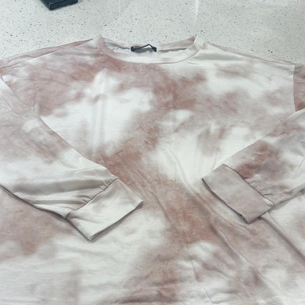 Tie-Dye Long Sleeve Shirt Size S